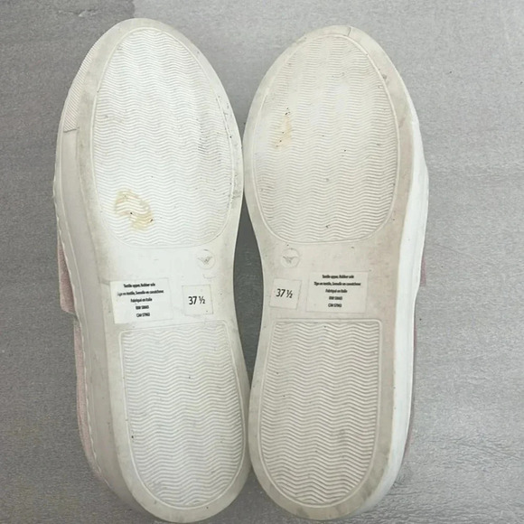 [US7/EU37.5]Lewit Arlo Pink  Velvet Slip-On Platform Sneaker- EUC - Picture 8 of 8